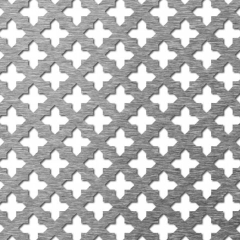 Cross 11, Reikälevy, messinki, 1 x 1000 x 2000 mm - Kuva 1