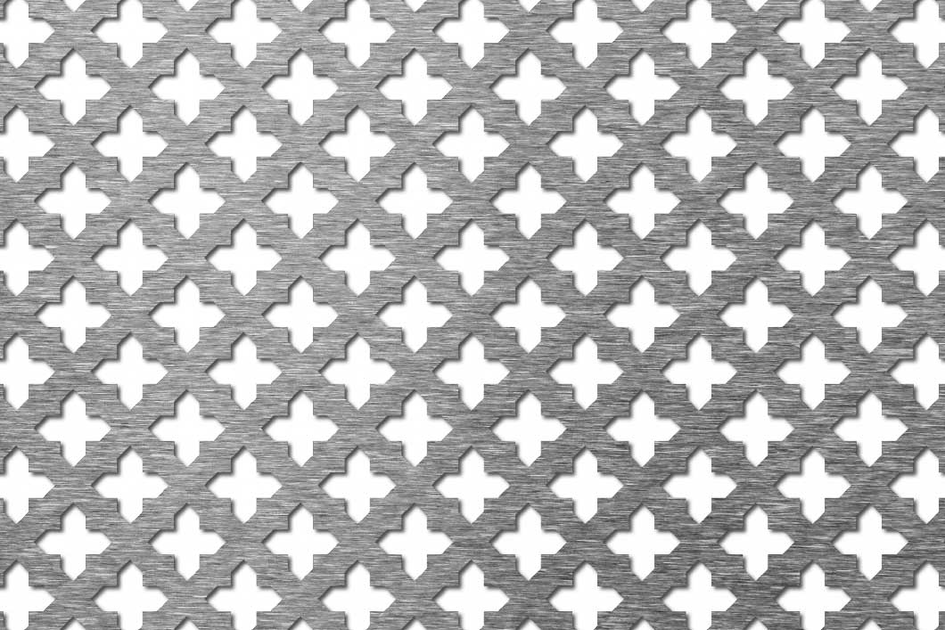 Cross 11, Reikälevy, alumiini, 1 x 1000 x 2000 mm