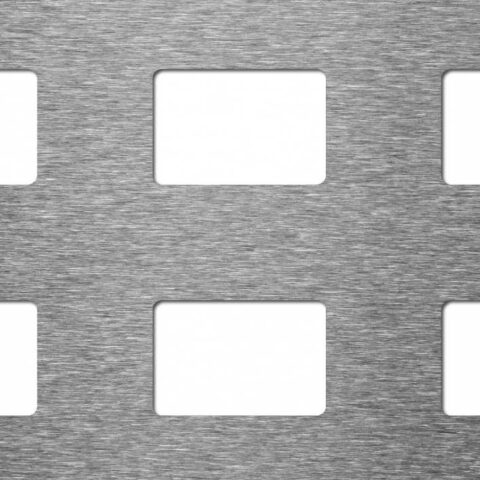 Rectangular, Reikälevy, alumiini, 1.5 x 1000 x 2000 mm - Kuva 1