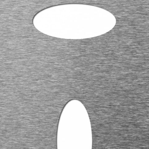 Ellipse EVH 30x70, Reikälevy, alumiini, 2 x 1000 x 2000 mm - Kuva 1