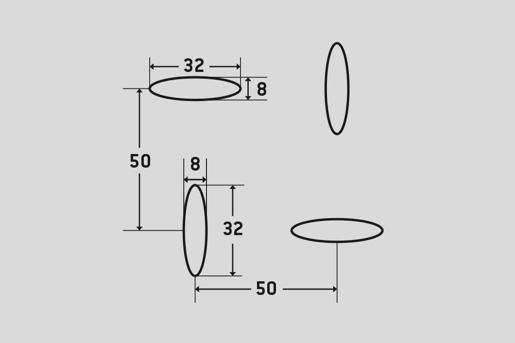 Ellipse EVH 8x32, Reikälevy, alumiini, 3 x 1250 x 2500 mm