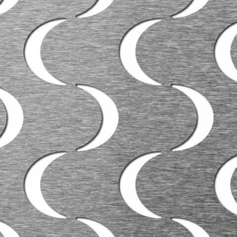 Halfmoon, Reikälevy, alumiini, 2 x 1000 x 2000 mm - Kuva 1