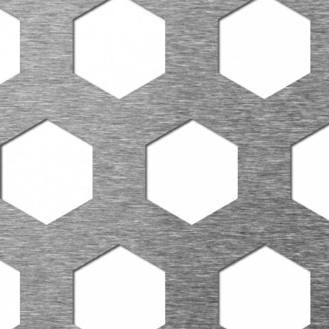 Honeycomb, Reikälevy, alumiini, 2 x 1000 x 2000 mm - Kuva 1