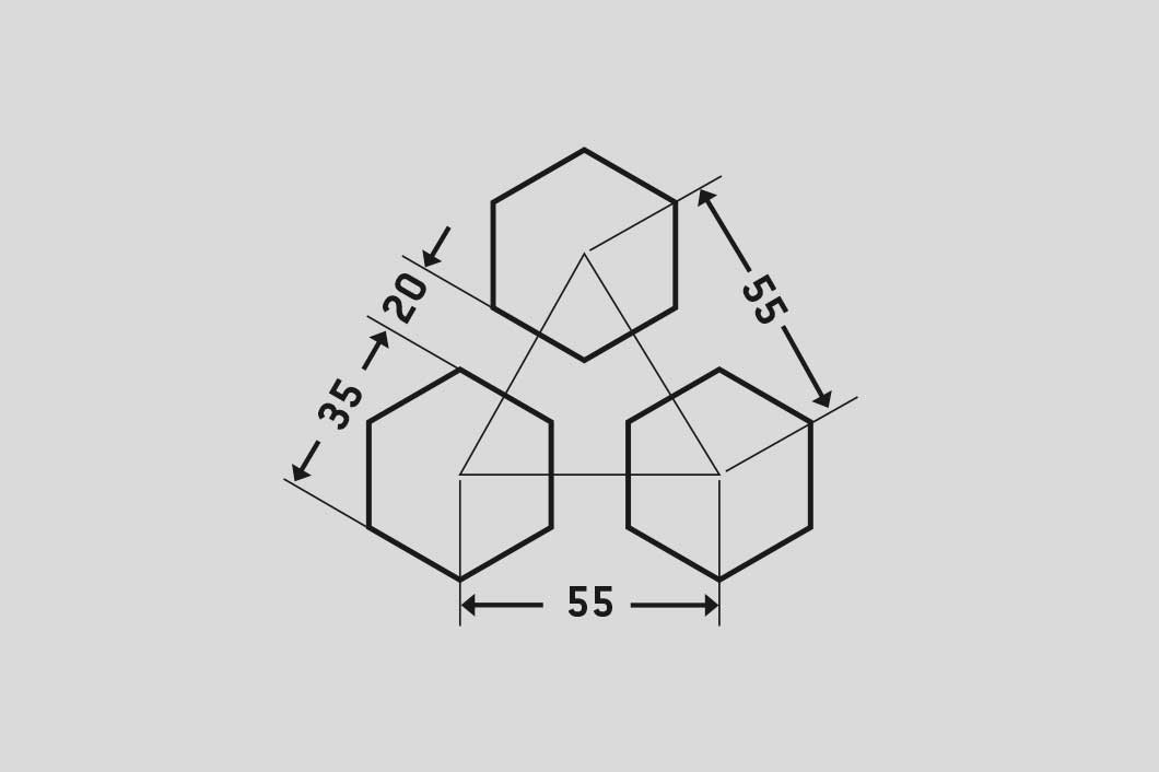 Honeycomb, Reikälevy, alumiini, 2 x 1000 x 2000 mm