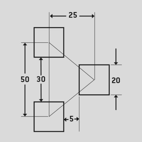 Chess 20, Reikälevy, alumiini, 2 x 1000 x 2000 mm - Kuva 2