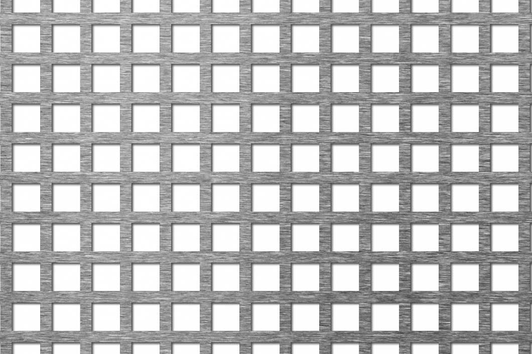 C10 U14, Reikälevy, ruostumaton teräs, 1 x 1000 x 2000 mm