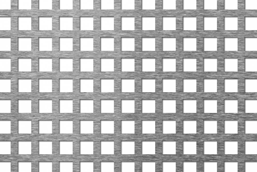 C10 U15, Reikälevy, ruostumaton teräs, 1 x 1000 x 2000 mm