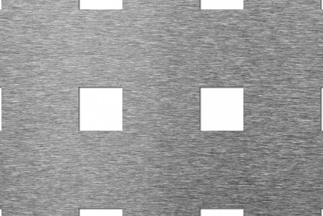 C25 U70, Reikälevy, ruostumaton teräs, 1.5 x 1000 x 2000 mm