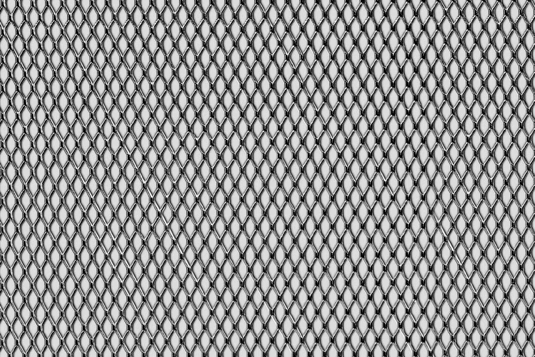 Rhomb 10x5x1, Levyverkko, teräs, 1 x 1000 x 2000 mm