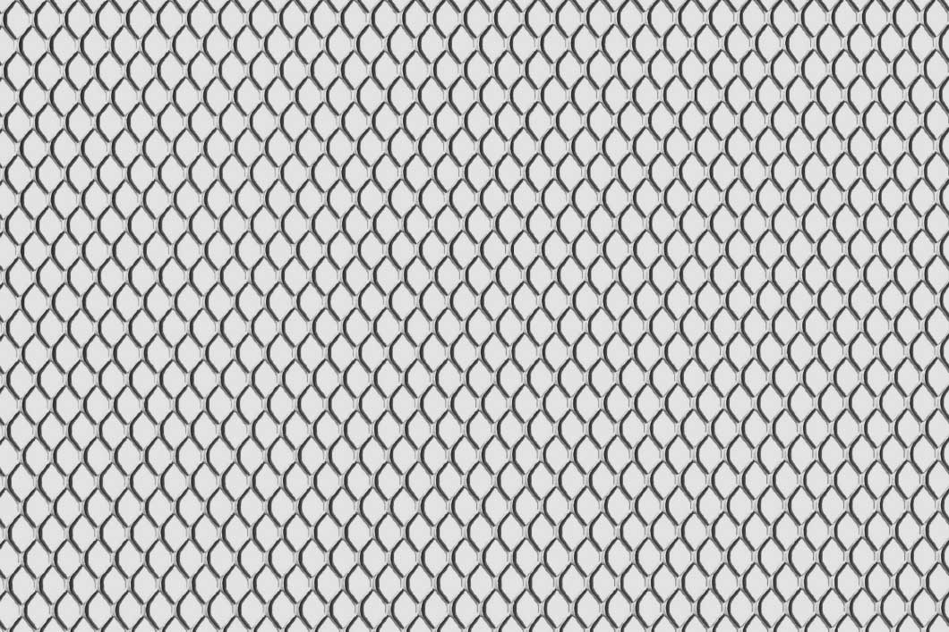 Rhomb 10x6x1, Levyverkko, sinkitty teräs, 1 x 1000 x 2000 mm