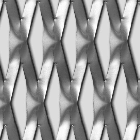 Rhomb 110x30x11, Levyverkko, alumiini, 2 x 1000 x 2000 mm - Kuva 1