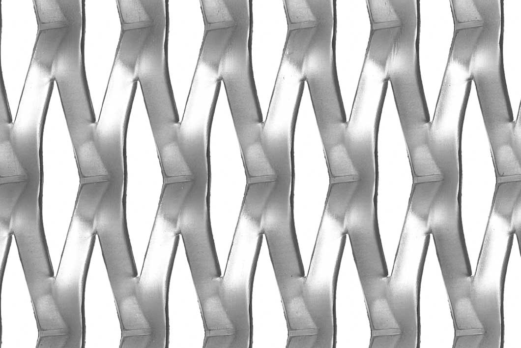 Rhomb 110x30x11, Levyverkko, alumiini, 2 x 1000 x 2000 mm