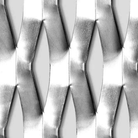 Rhomb 115x48x18, Levyverkko, alumiini, 2 x 1500 x 3000 mm - Kuva 1