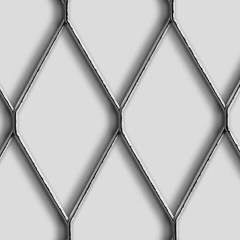 Rhomb 115x55x3, Levyverkko, teräs, 3 x 1500 x 2000 mm - Kuva 1