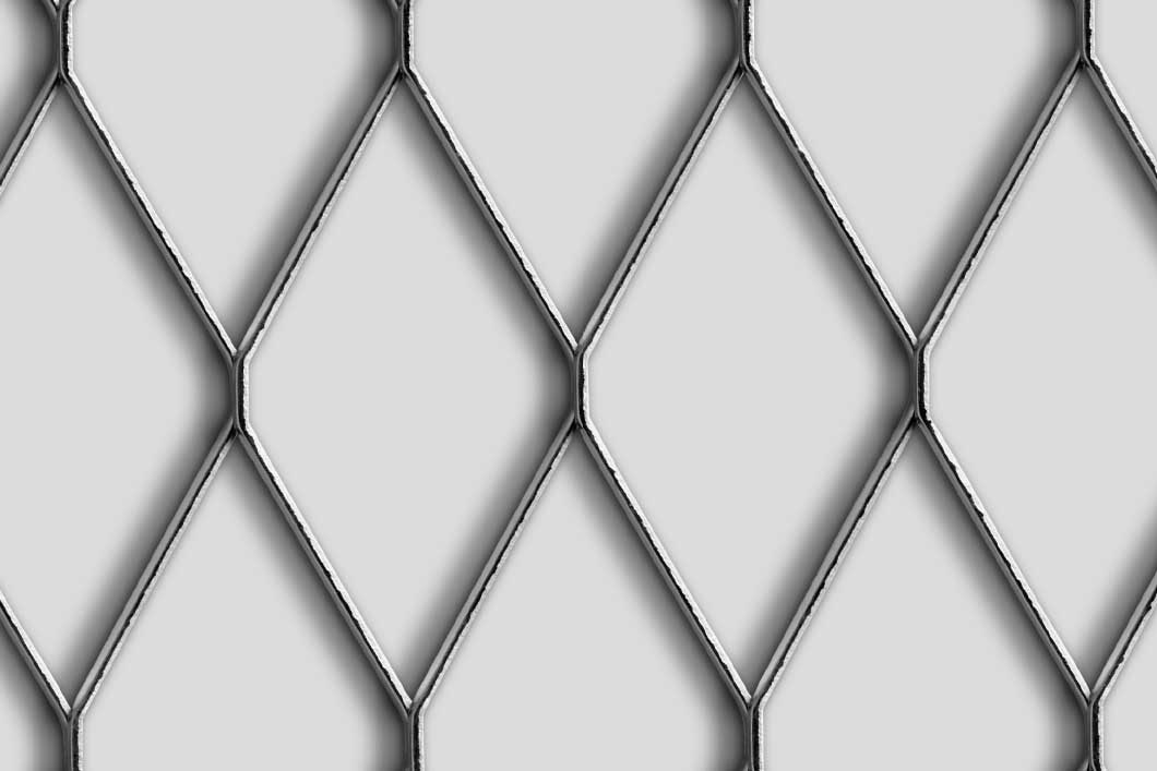 Rhomb 115x55x3, Levyverkko, teräs, 3 x 1500 x 2000 mm