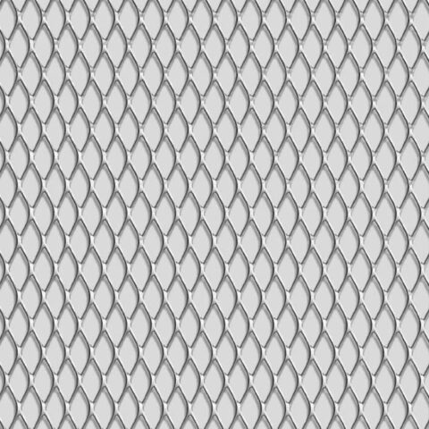 Rhomb 16x7x1, Levyverkko, teräs, 1 x 1000 x 2000 mm - Kuva 1