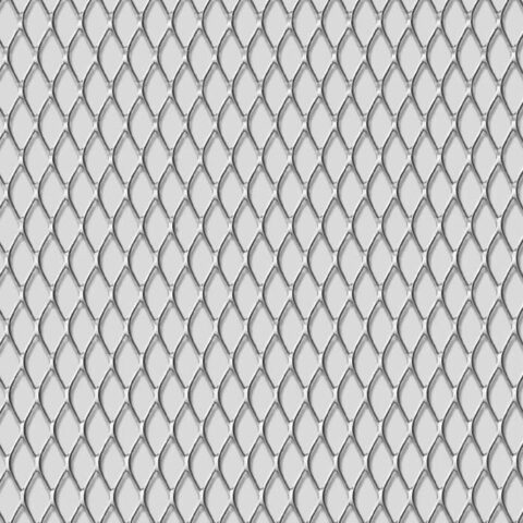 Rhomb 16x7x1, Levyverkko, teräs, 1 x 1000 x 2000 mm - Kuva 2