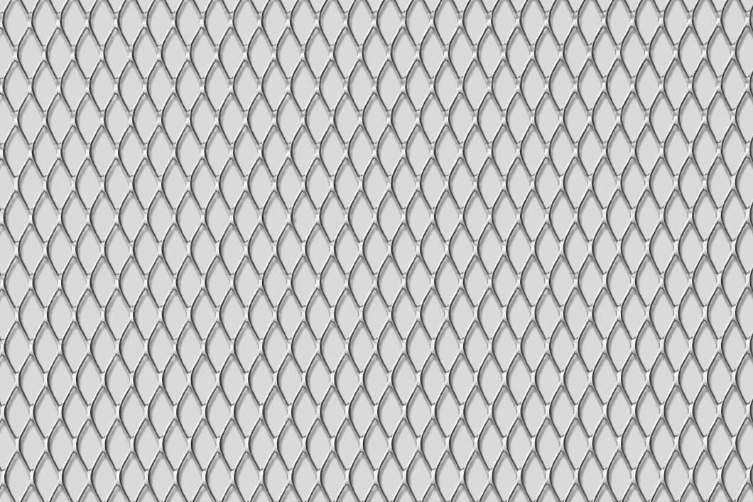 Rhomb 16x7x1, Levyverkko, teräs, 1 x 1000 x 2000 mm
