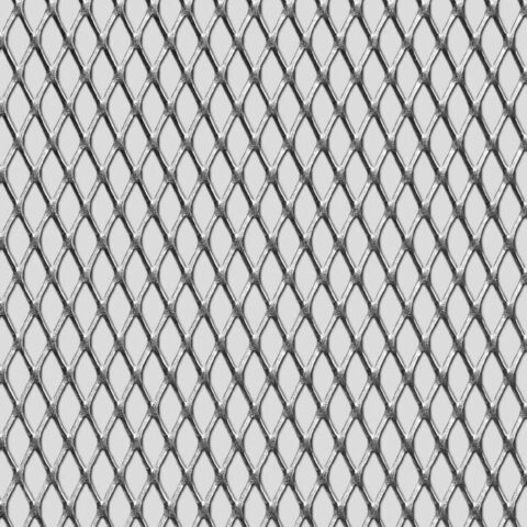 Rhomb 16x8x1,5, Levyverkko, teräs, 1.5 x 1500 x 3000 mm - Kuva 1