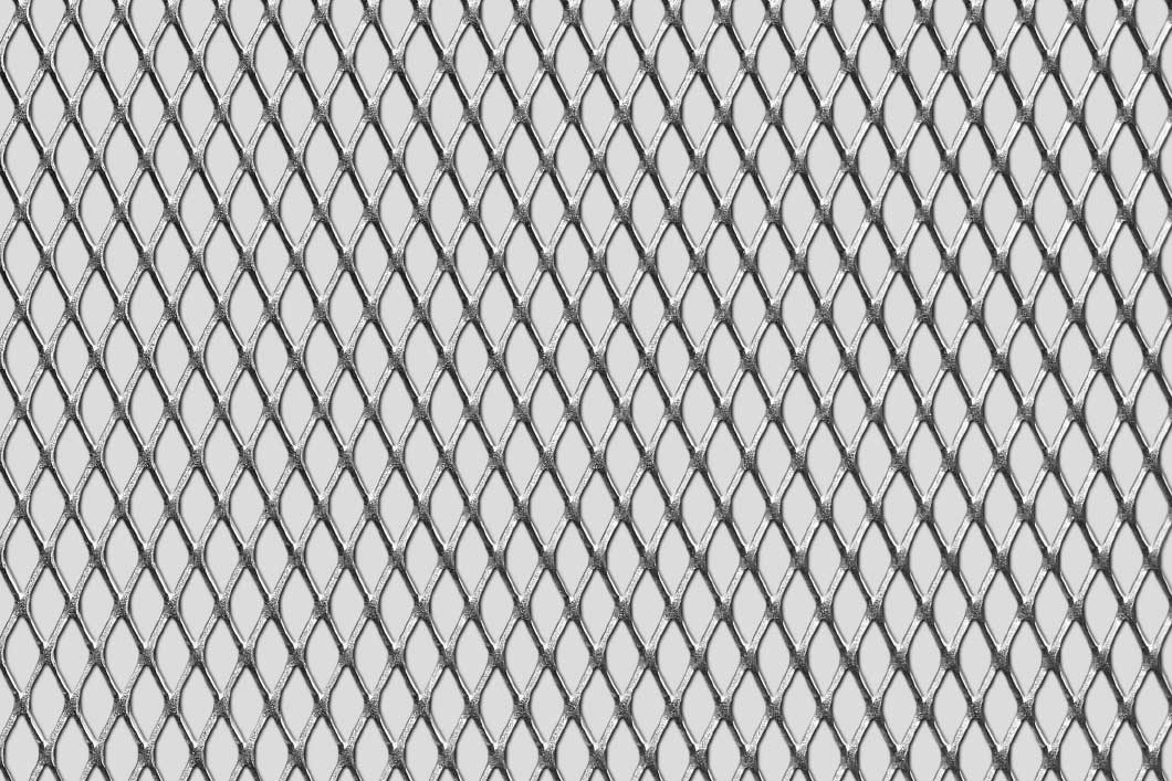 Rhomb 16x8x1,5, Levyverkko, teräs, 1.5 x 1500 x 3000 mm