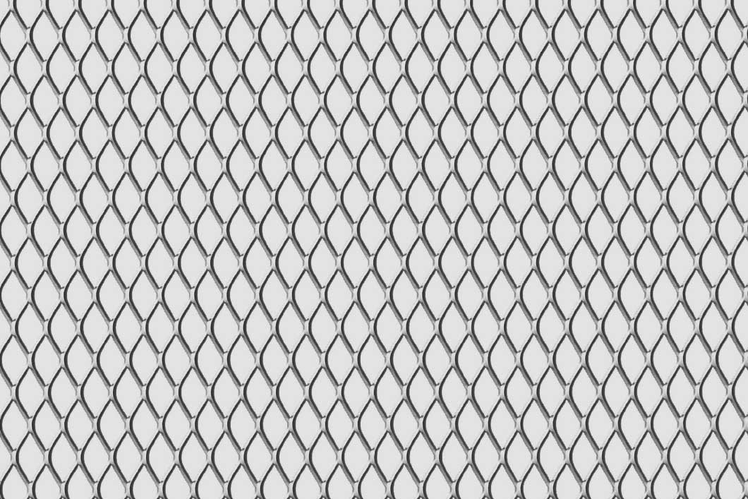 Rhomb 16x8x1,5, Levyverkko, teräs, 1.5 x 1500 x 3000 mm