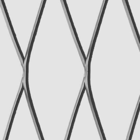 Rhomb 200x55x6, Levyverkko, teräs, 3 x 1000 x 2000 mm - Kuva 2