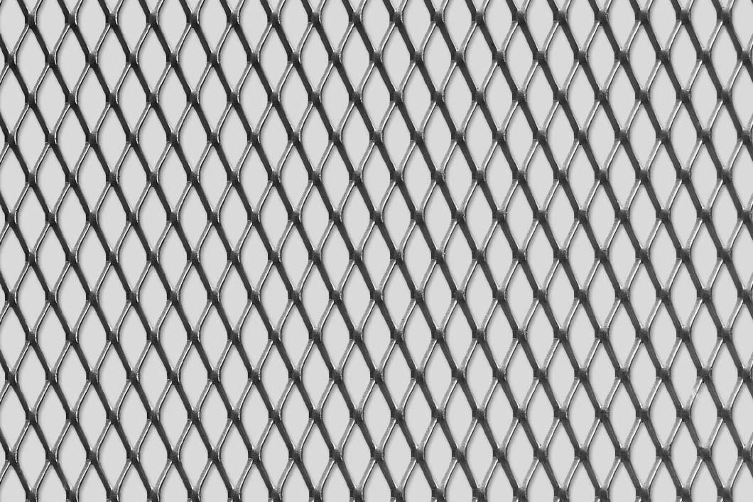 Rhomb 20x10x1,5, Levyverkko, alumiini, 1 x 1000 x 2000 mm