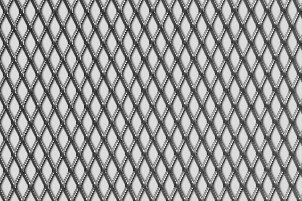 Rhomb 20x10x2, Levyverkko, teräs, 1 x 1000 x 2000 mm