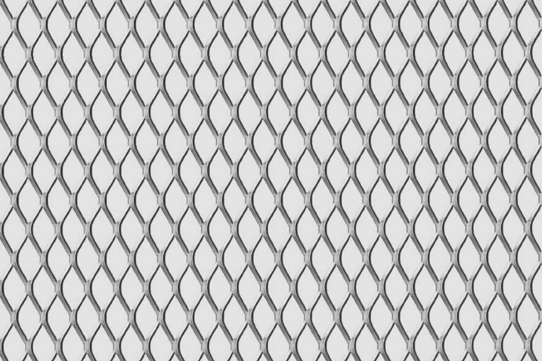 Rhomb 20x10x2, Levyverkko, teräs, 1 x 1000 x 2000 mm