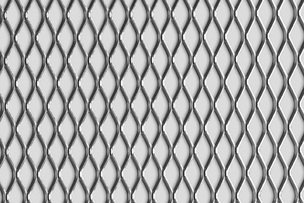 Rhomb 28x13x2, Levyverkko, teräs, 1.5 x 1000 x 2000 mm