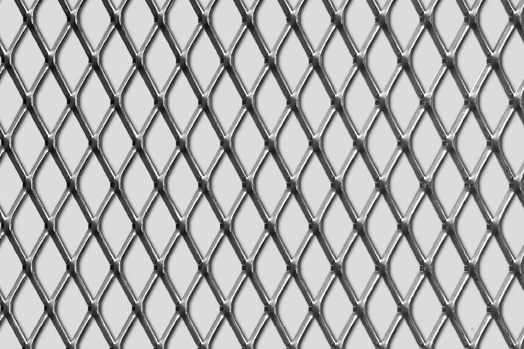 Rhomb 30x17x2,5, Levyverkko, sinkitty teräs, 1.5 x 1250 x 2500 mm