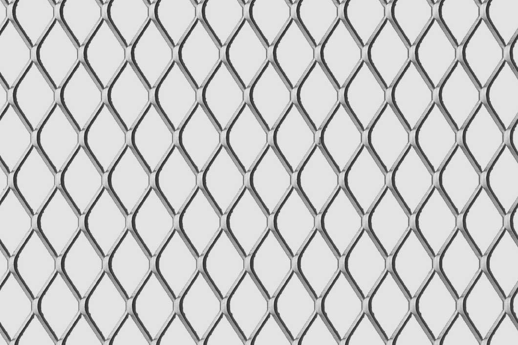Rhomb 30x17x2,5, Levyverkko, sinkitty teräs, 1.5 x 1250 x 2500 mm