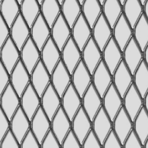 Rhomb 40x17x2, Levyverkko, teräs, 1.5 x 1000 x 2000 mm - Kuva 1