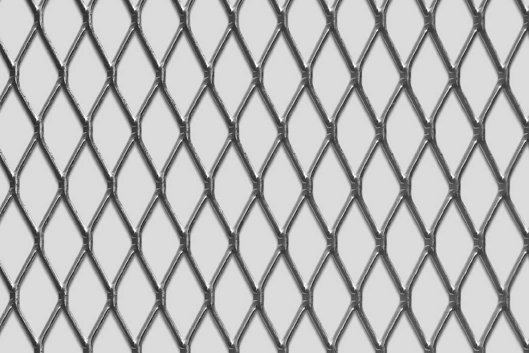 Rhomb 40x17x2, Levyverkko, teräs, 1.5 x 1000 x 2000 mm