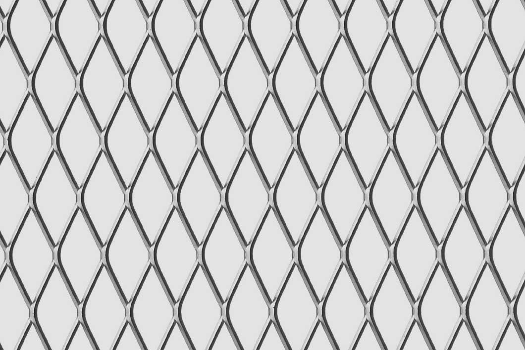 Rhomb 40x17x2,5, Levyverkko, teräs, 2 x 1000 x 2000 mm