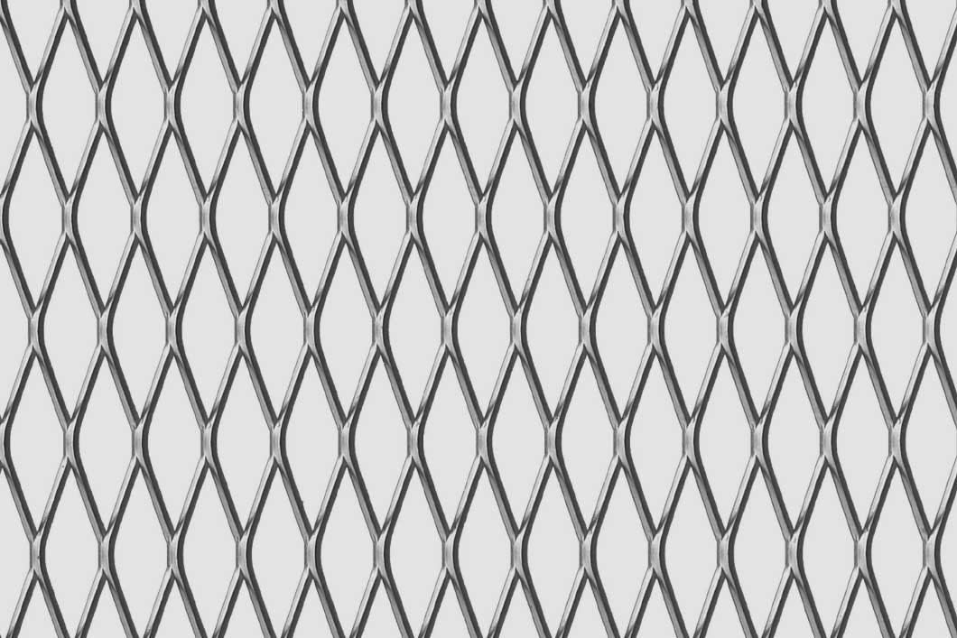 Rhomb 43x13x2,5, Levyverkko, teräs, 1.5 x 1250 x 2500 mm