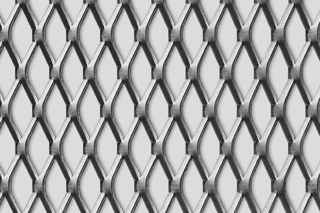 Rhomb 45x20x4, Levyverkko, teräs, 4 x 1000 x 2000 mm