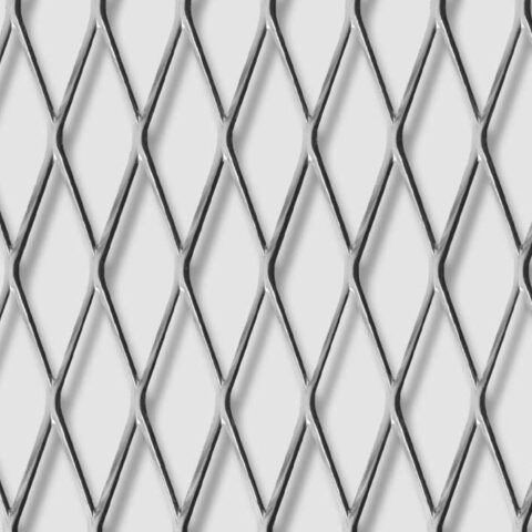 Rhomb 62x20x2, Levyverkko, alumiini, 2 x 1250 x 2500 mm - Kuva 1