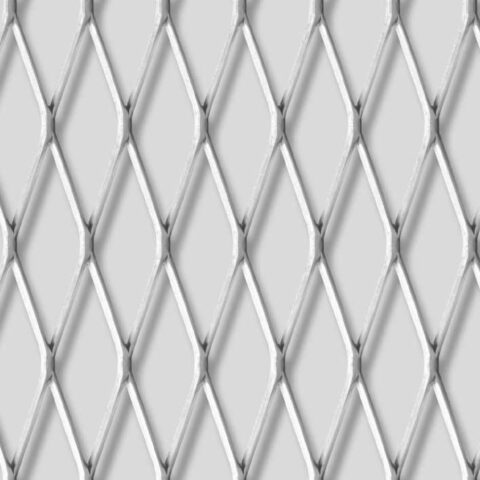 Rhomb 62x20x2, Levyverkko, alumiini, 2 x 1250 x 2500 mm - Kuva 2