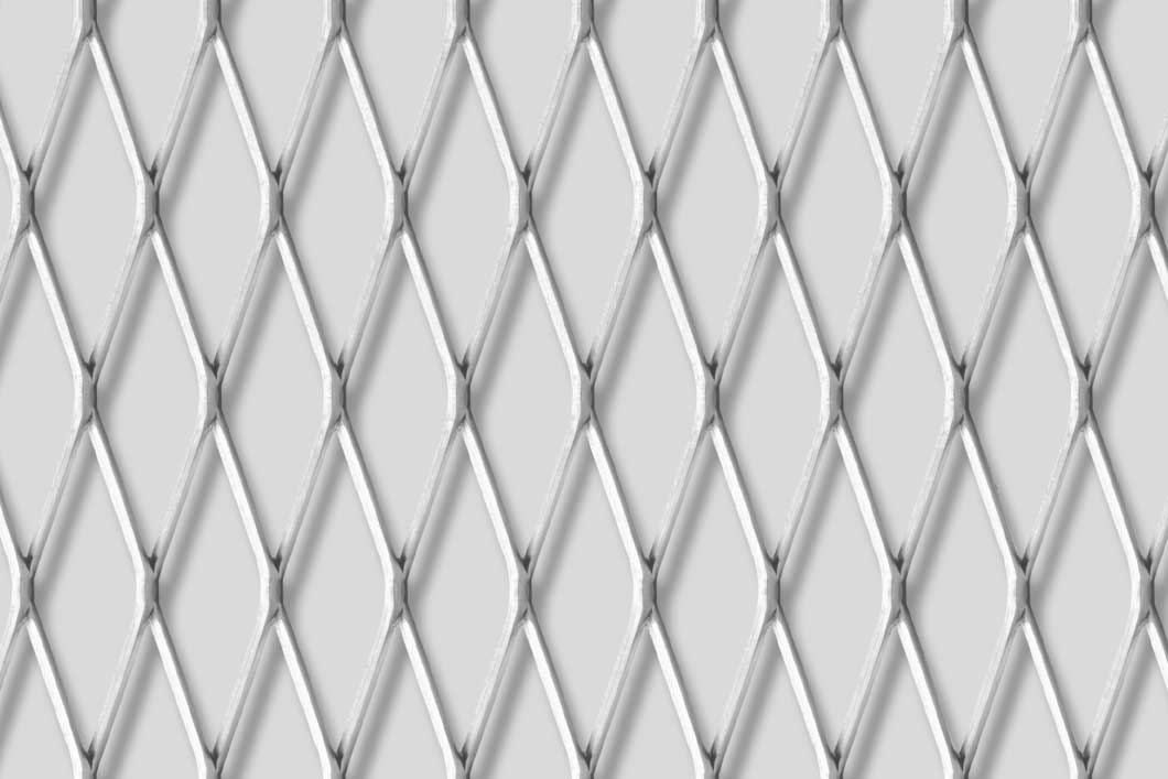 Rhomb 62x20x2, Levyverkko, alumiini, 2 x 1250 x 2500 mm