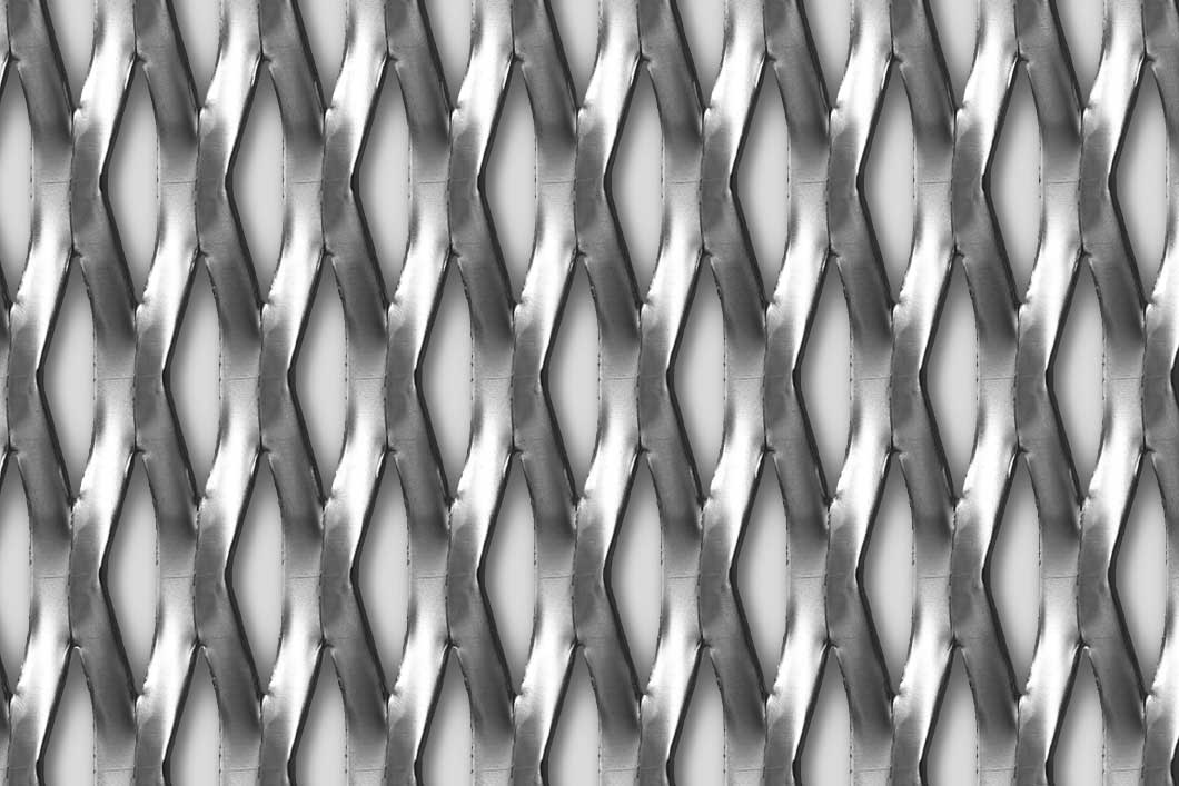 Rhomb 62x20x7,5, Levyverkko, teräs, 2 x 1250 x 2500 mm