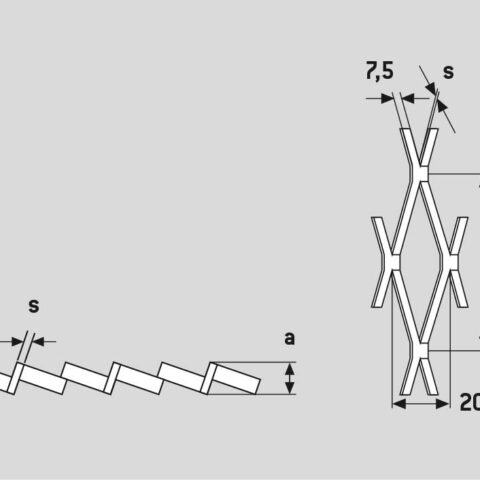 Rhomb 62x20x7,5, Levyverkko, teräs, 2 x 1250 x 2500 mm - Kuva 5