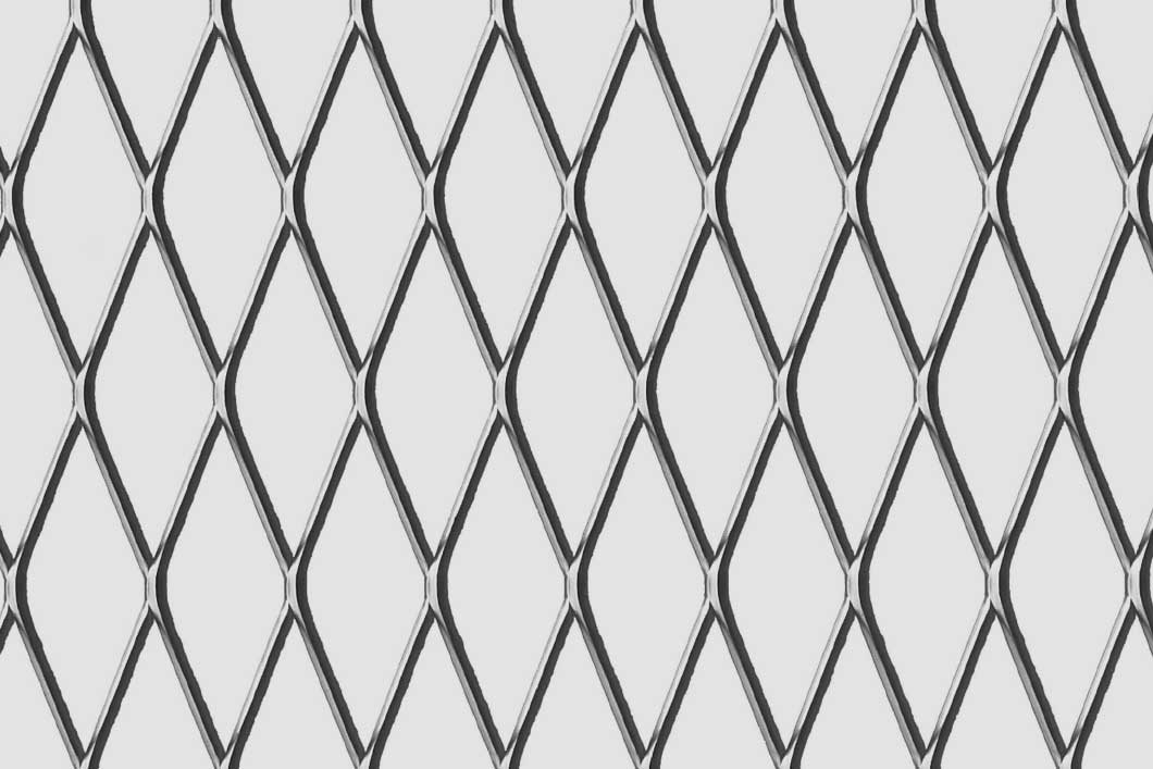 Rhomb 62x23x3, Levyverkko, teräs, 2 x 1000 x 2000 mm