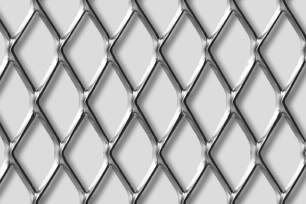 Rhomb 62x30x6, Levyverkko, teräs, 3 x 1500 x 2000 mm