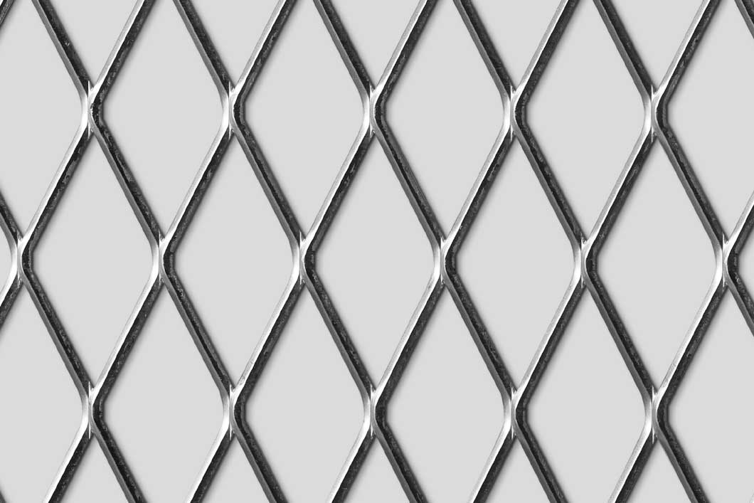 Rhomb 76x35x4, Levyverkko, teräs, 3 x 1000 x 2000 mm