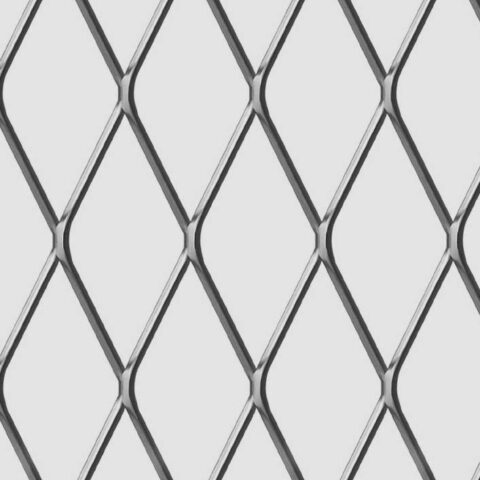 Rhomb 76x35x4, Levyverkko, teräs, 3 x 1000 x 2000 mm - Kuva 2