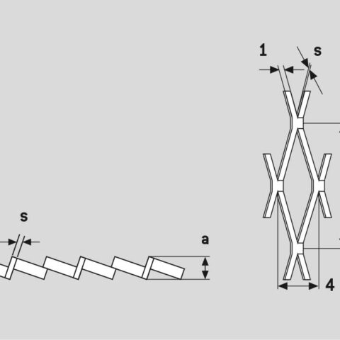 Rhomb 8x4x1, Levyverkko, sinkitty teräs, 1 x 1250 x 2500 mm - Kuva 3