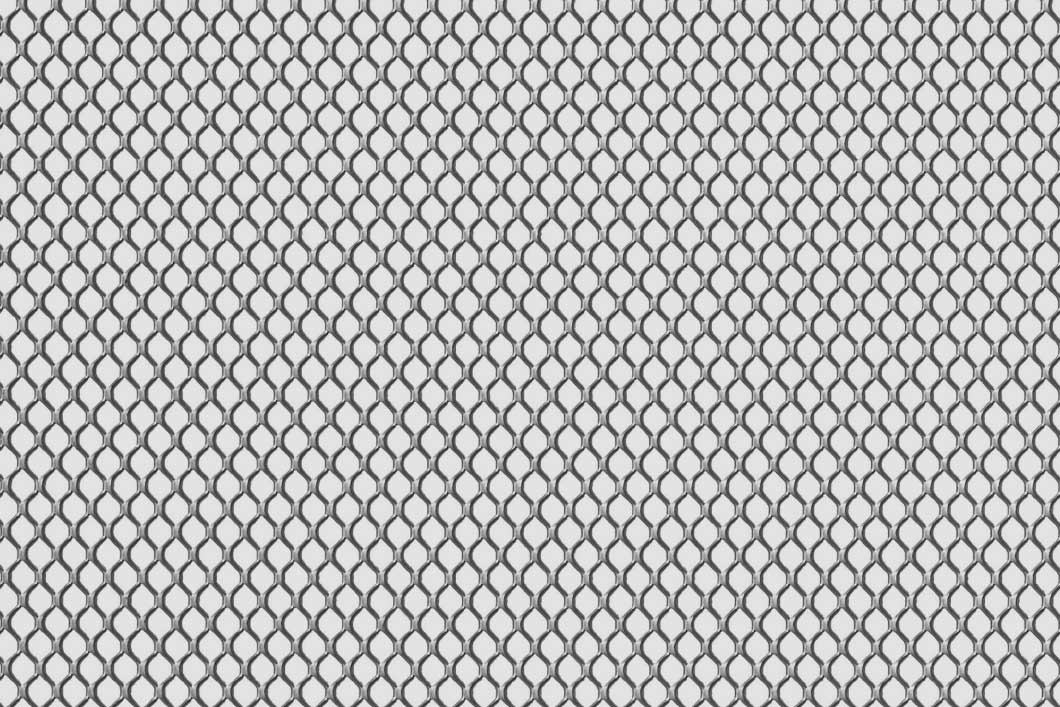Rhomb 8x6x1, Levyverkko, teräs, 1 x 1000 x 2000 mm