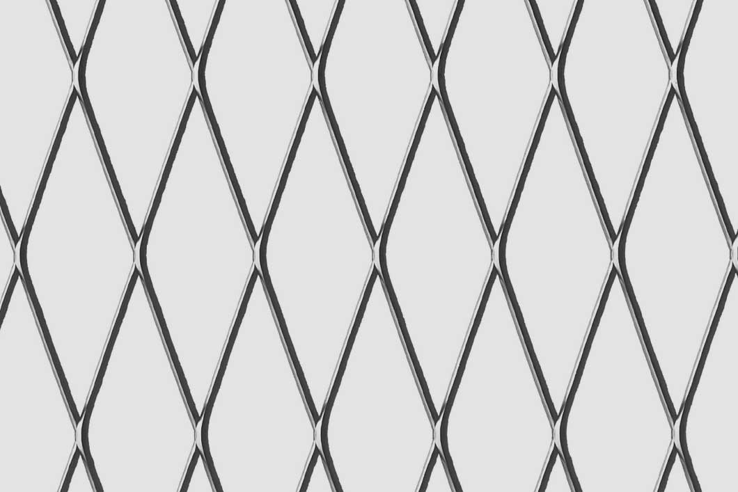 Rhomb 90x30x3, Levyverkko, teräs, 3 x 1000 x 2000 mm