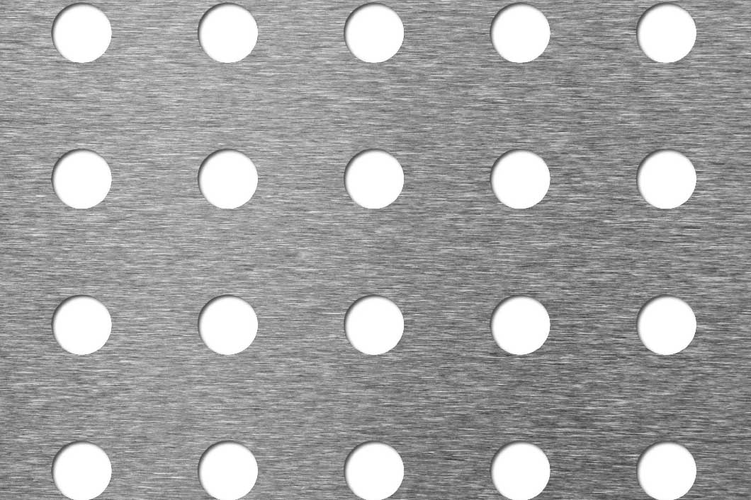 R15 U36,38, Reikälevy, alumiini, 2 x 1000 x 2000 mm